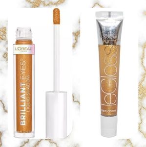 Loreal GOLD Set - Lipgloss & Eyeshadow NEW
